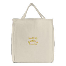 Kalifornien, Einkaufstüte, Bestickte Taschen