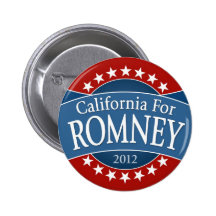 Kalifornien für Romney Button