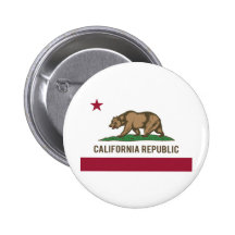 Kalifornien-Republik-Flagge - Farbe Anstecknadelbuttons