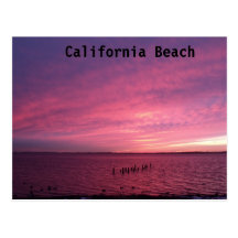 Kalifornien-Strand Postkarte