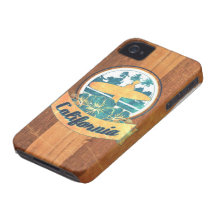 Kalifornien-Surfbrett iPhone 4 Cover