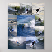 Kalifornien-Surfer-Plakat