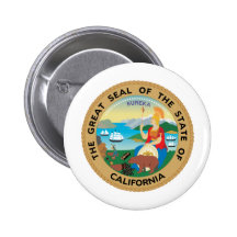 Kalifornien, USA Anstecknadelbutton