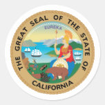 Kalifornien, USA Runde Aufkleber