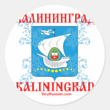 Kaliningrad-Stadt Wappen Runde Aufkleber