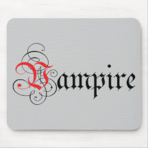 Kalligraphischer Vampir Mousepads