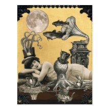 Kalypso Steampunk Postkarte