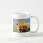 Kamel und Pyramiden, Kairo, Ägypten Kaffeehaferl