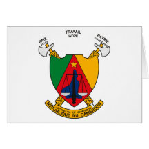 Kamerun-Wappen Gruß-Karte