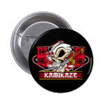Kamikaze-Schädel Anstecknadelbutton