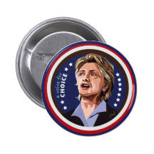 Kampagnenknopf Hillary Clinton Anstecknadel