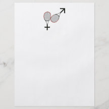 Kampf des Sex-Tennis Flyer