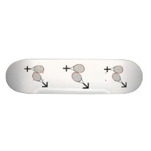 Kampf des Sex-Tennis Skateboardbrett