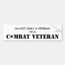 Kampf-Veteran - Autoaufkleber