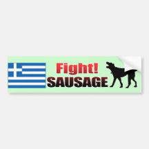 Kampf! WURST Autoaufkleber