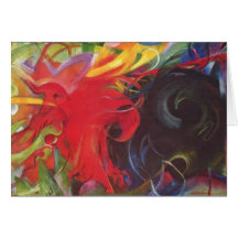 Kämpfende Formen durch Franz Marc; Kämpfende Forme Karte