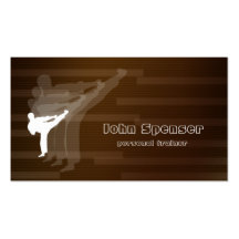 Kampfkunsttrainer-Visitenkarte