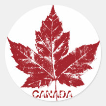 Kanada-Andenken-Aufkleber-Rotahorn-Blatt-Aufkleber
