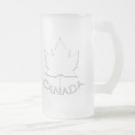 Kanada-Bierkrug-Kanada-Ahornblatt-Andenken-Gläser Kaffeehaferl