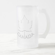 Kanada-Bierkrug-Kanada-Ahornblatt-Andenken-Gläser Kaffeehaferl