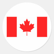 Kanada-Flagge Runde Sticker