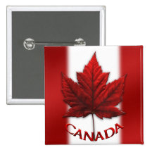 Kanada-Flaggen-Knopf-Kanada-Andenken u. Kanada-Ges Button