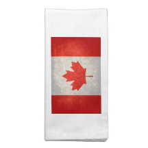 Kanada; Kanadische Flagge Stoff Servietten