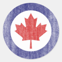 KANADA RUNDE STICKER