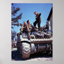 Kanadischer Behälter-Crew Vaucelles Frankreich Zwe Poster