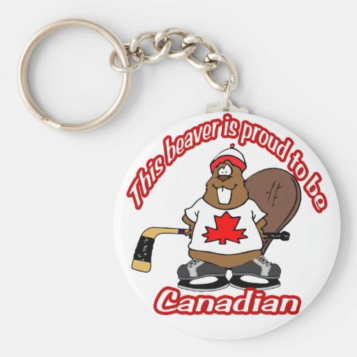 Kanadischer Biber Keychain Schlüsselbänder