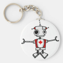 Kanadischer Roboter Schlüsselanhänger