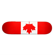 Kanadisches Flaggen-Skateboard Personalisiertes Deck