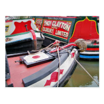 KANAL-BOOTE BRITISCH POSTKARTE