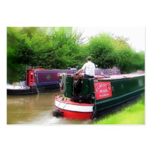 KANAL-BOOTE BRITISCH VISITENKARTEN VORLAGE