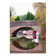 KANAL-BOOTE BRITISCH VISITENKARTEN VORLAGE