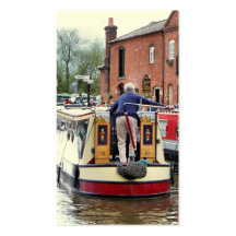 KANAL-BOOTE BRITISCH VISITENKARTENVORLAGE
