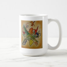Kandinsky abstrakte Kunst Kaffeetasse