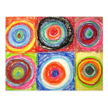 Kandinsky abstrakte Kunst Postkarte