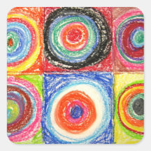 Kandinsky abstrakte Kunst Sticker
