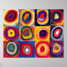 Kandinsky konzentrische Kreis-Kunst-Plakat