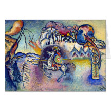 Kandinsky - St George und der Drache Grußkarte
