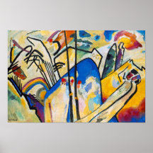 Kandinsky Zusammensetzung vier Plakat