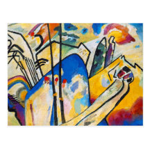 Kandinsky Zusammensetzung vier Postkarte