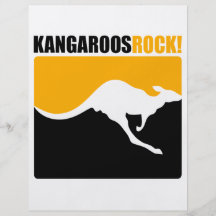 Känguru-Felsen! Vollfarbige Flyer