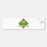 Känguru trägt Maskottchenschild zur Schau Auto Sticker