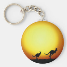 Kängurus im australischen Hinterland Schlüsselband