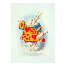 Kaninchen in Alice-Märchenland ~ Einladung