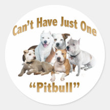 Kann gerade ein Pitbull nicht haben Aufkleber