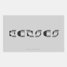 KANSAS (Schwarzweiss) Sticker