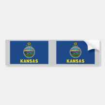 Kansas-Staats-Flagge Autosticker